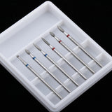 Maxbell Maxbell 6pcs Diamond Nail Art Drill Bits Brush Set Manicure Polishing Head 3/32'' 05
