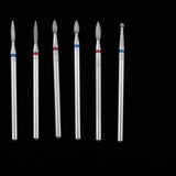 Maxbell Maxbell 6pcs Diamond Nail Art Drill Bits Brush Set Manicure Polishing Head 3/32'' 05