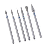 Maxbell Maxbell 6pcs Diamond Nail Art Drill Bits Brush Set Manicure Polishing Head 3/32'' 09