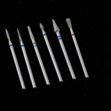 Maxbell Maxbell 6pcs Diamond Nail Art Drill Bits Brush Set Manicure Polishing Head 3/32'' 09