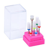 Maxbell Maxbell 8X Nail Drill Bits Grinding Heads Manicure Pedicure Tools with Storage Case
