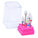 Maxbell Maxbell 8X Nail Drill Bits Grinding Heads Manicure Pedicure Tools with Storage Case