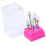 Maxbell Maxbell 8X Nail Drill Bits Grinding Heads Manicure Pedicure Tools with Storage Case