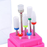 Maxbell Maxbell 8X Nail Drill Bits Grinding Heads Manicure Pedicure Tools with Storage Case