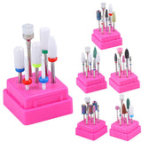 Maxbell Maxbell 8X Nail Drill Bits Grinding Heads Manicure Pedicure Tools with Storage Case