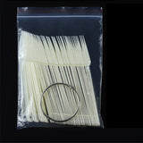 Maxbell Maxbell 50pcs Fan Shape Nail Art Tips Display Ring Polish Board Practice Sticks Clear