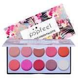 Maxbell Maxbell Blusher Palette 10 Color Makeup Face Cheek Matte Powder Blush Pallet Without Brush