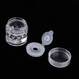 Maxbell Empty Loose Powder Case w/ Sifter Refillable Eyeshadow Blusher Jars 3ml 10x