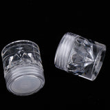 Maxbell Empty Loose Powder Case w/ Sifter Refillable Eyeshadow Blusher Jars 3ml 10x