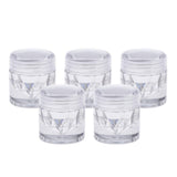 Maxbell Empty Loose Powder Case w/ Sifter Refillable Eyeshadow Blusher Jars 3ml 10x