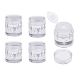 Maxbell Empty Loose Powder Case w/ Sifter Refillable Eyeshadow Blusher Jars 3ml 10x