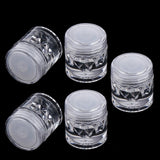 Maxbell Empty Loose Powder Case w/ Sifter Refillable Eyeshadow Blusher Jars 3ml 10x