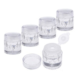 Maxbell Empty Loose Powder Case w/ Sifter Refillable Eyeshadow Blusher Jars 3ml 10x