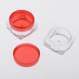 Maxbell Maxbell 50x Empty Round Makeup Jar Pot Travel Cream Powder Cosmetic Container 5g Red
