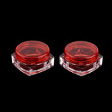 Maxbell Maxbell 50x Empty Round Makeup Jar Pot Travel Cream Powder Cosmetic Container 5g Red