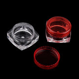 Maxbell Maxbell 50x Empty Round Makeup Jar Pot Travel Cream Powder Cosmetic Container 5g Red