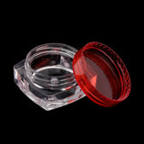 Maxbell Maxbell 50x Empty Round Makeup Jar Pot Travel Cream Powder Cosmetic Container 5g Red