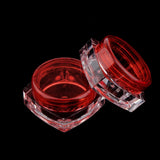 Maxbell Maxbell 50x Empty Round Makeup Jar Pot Travel Cream Powder Cosmetic Container 5g Red