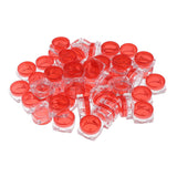 Maxbell Maxbell 50x Empty Round Makeup Jar Pot Travel Cream Powder Cosmetic Container 5g Red