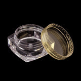 Maxbell Maxbell 50x Empty Round Makeup Jar Pot Travel Cream Powder Cosmetic Container 5g Yellow