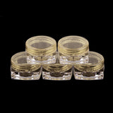Maxbell Maxbell 50x Empty Round Makeup Jar Pot Travel Cream Powder Cosmetic Container 5g Yellow