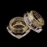 Maxbell Maxbell 50x Empty Round Makeup Jar Pot Travel Cream Powder Cosmetic Container 5g Yellow