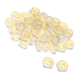 Maxbell Maxbell 50x Empty Round Makeup Jar Pot Travel Cream Powder Cosmetic Container 5g Yellow