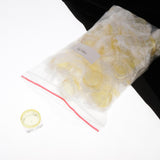 Maxbell Maxbell 50x Empty Round Makeup Jar Pot Travel Cream Powder Cosmetic Container 5g Yellow