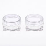 Maxbell Maxbell 50x Empty Round Makeup Jar Pot Travel Cream Powder Cosmetic Container 5g Clear