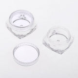 Maxbell Maxbell 50x Empty Round Makeup Jar Pot Travel Cream Powder Cosmetic Container 5g Clear