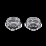 Maxbell Maxbell 50x Empty Round Makeup Jar Pot Travel Cream Powder Cosmetic Container 5g Clear