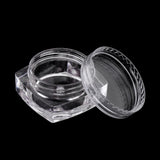 Maxbell Maxbell 50x Empty Round Makeup Jar Pot Travel Cream Powder Cosmetic Container 5g Clear