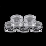 Maxbell Maxbell 50x Empty Round Makeup Jar Pot Travel Cream Powder Cosmetic Container 5g Clear