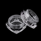 Maxbell Maxbell 50x Empty Round Makeup Jar Pot Travel Cream Powder Cosmetic Container 5g Clear