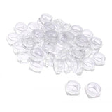 Maxbell Maxbell 50x Empty Round Makeup Jar Pot Travel Cream Powder Cosmetic Container 5g Clear