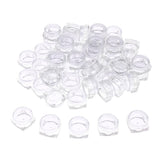 Maxbell Maxbell 50x Empty Round Makeup Jar Pot Travel Cream Powder Cosmetic Container 5g Clear