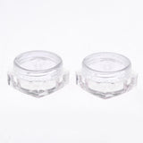 Maxbell Maxbell 50x Empty Round Makeup Jar Pot Travel Cream Powder Cosmetic Container 5g Clear