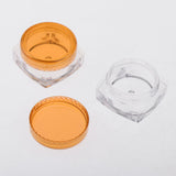 Maxbell Maxbell 50x Empty Round Makeup Jar Pot Travel Cream Powder Cosmetic Container 5g Orange