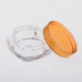 Maxbell Maxbell 50x Empty Round Makeup Jar Pot Travel Cream Powder Cosmetic Container 5g Orange