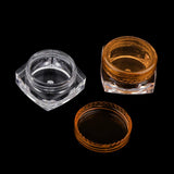 Maxbell Maxbell 50x Empty Round Makeup Jar Pot Travel Cream Powder Cosmetic Container 5g Orange