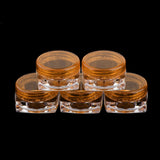 Maxbell Maxbell 50x Empty Round Makeup Jar Pot Travel Cream Powder Cosmetic Container 5g Orange