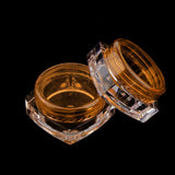 Maxbell Maxbell 50x Empty Round Makeup Jar Pot Travel Cream Powder Cosmetic Container 5g Orange