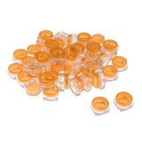 Maxbell Maxbell 50x Empty Round Makeup Jar Pot Travel Cream Powder Cosmetic Container 5g Orange