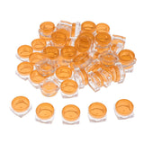 Maxbell Maxbell 50x Empty Round Makeup Jar Pot Travel Cream Powder Cosmetic Container 5g Orange