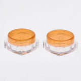 Maxbell Maxbell 50x Empty Round Makeup Jar Pot Travel Cream Powder Cosmetic Container 5g Orange