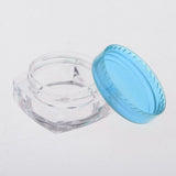 Maxbell Maxbell 50x Empty Round Makeup Jar Pot Travel Cream Powder Cosmetic Container 5g Blue