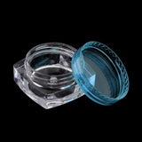 Maxbell Maxbell 50x Empty Round Makeup Jar Pot Travel Cream Powder Cosmetic Container 5g Blue