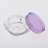 Maxbell Maxbell 50x Empty Round Makeup Jar Pot Travel Cream Powder Cosmetic Container 5g Purple