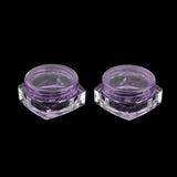 Maxbell Maxbell 50x Empty Round Makeup Jar Pot Travel Cream Powder Cosmetic Container 5g Purple