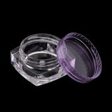 Maxbell Maxbell 50x Empty Round Makeup Jar Pot Travel Cream Powder Cosmetic Container 5g Purple